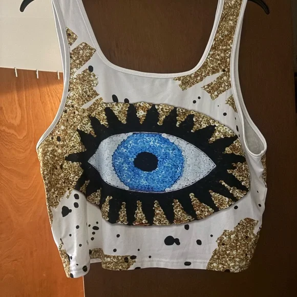 Eye Graphic Women's Tank Top 1XL - Picture 5 of 9
